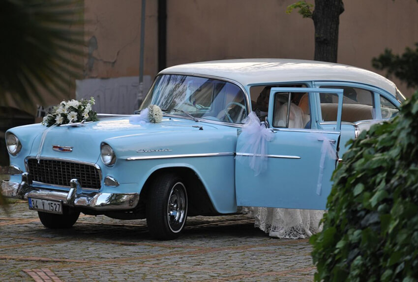 CHEVROLET 1955 MAVİ – BEYAZ BELAİR